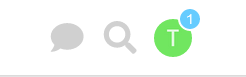 notification blue bubble